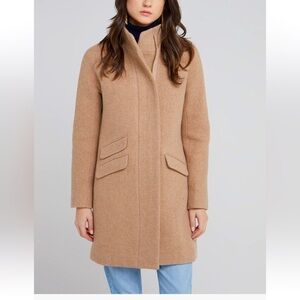 J.Crew Cocoon Coat Italian Stadium-Cloth Wool SANDSTONE - BEIGE